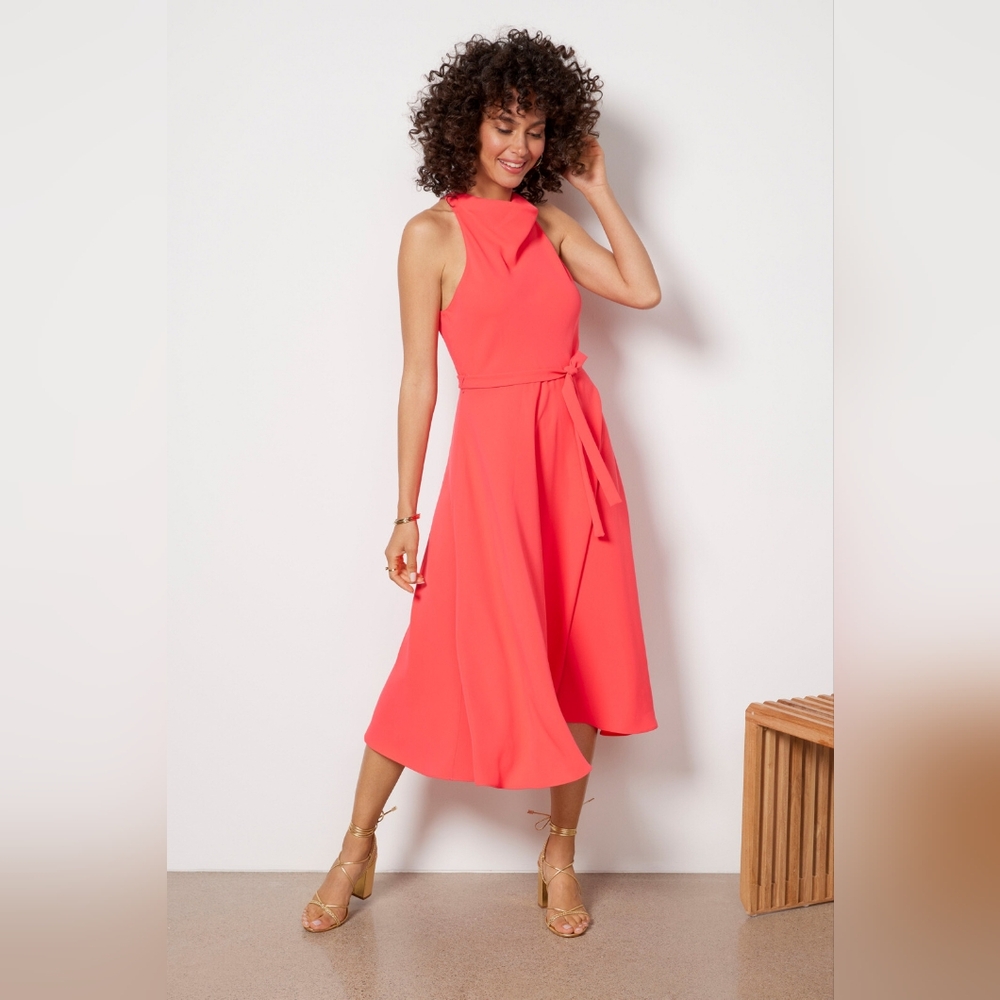 Evereve Elondra Dress Amanda Uprichard - ElectricRouge - Sz SX